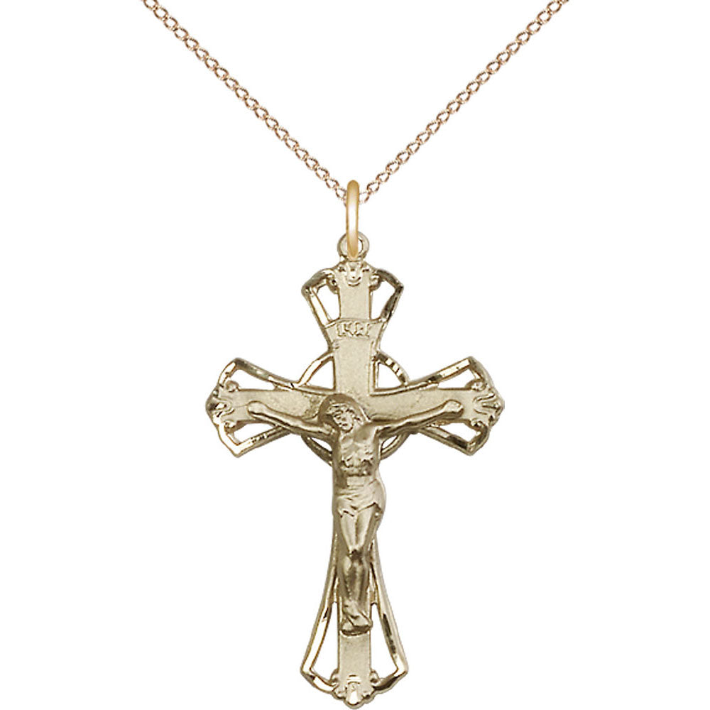 Gold Filled Crucifix Pendant - 0659GF