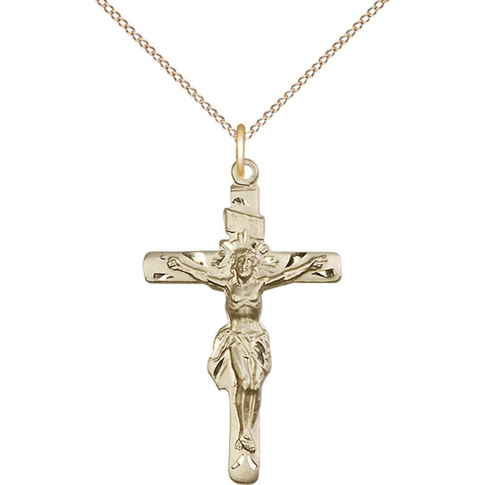 Gold Filled Crucifix Pendant - 0668GF