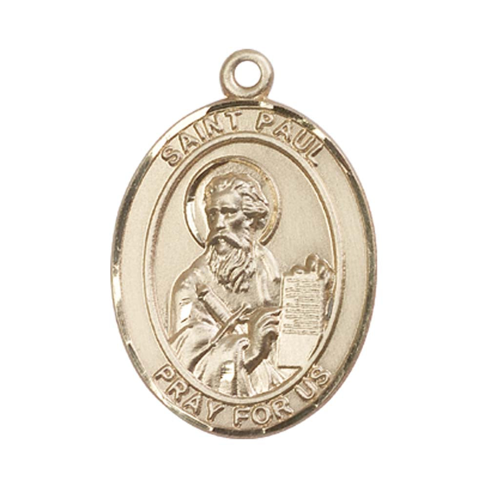 14kt Gold St. Paul the Apostle Medal - Large