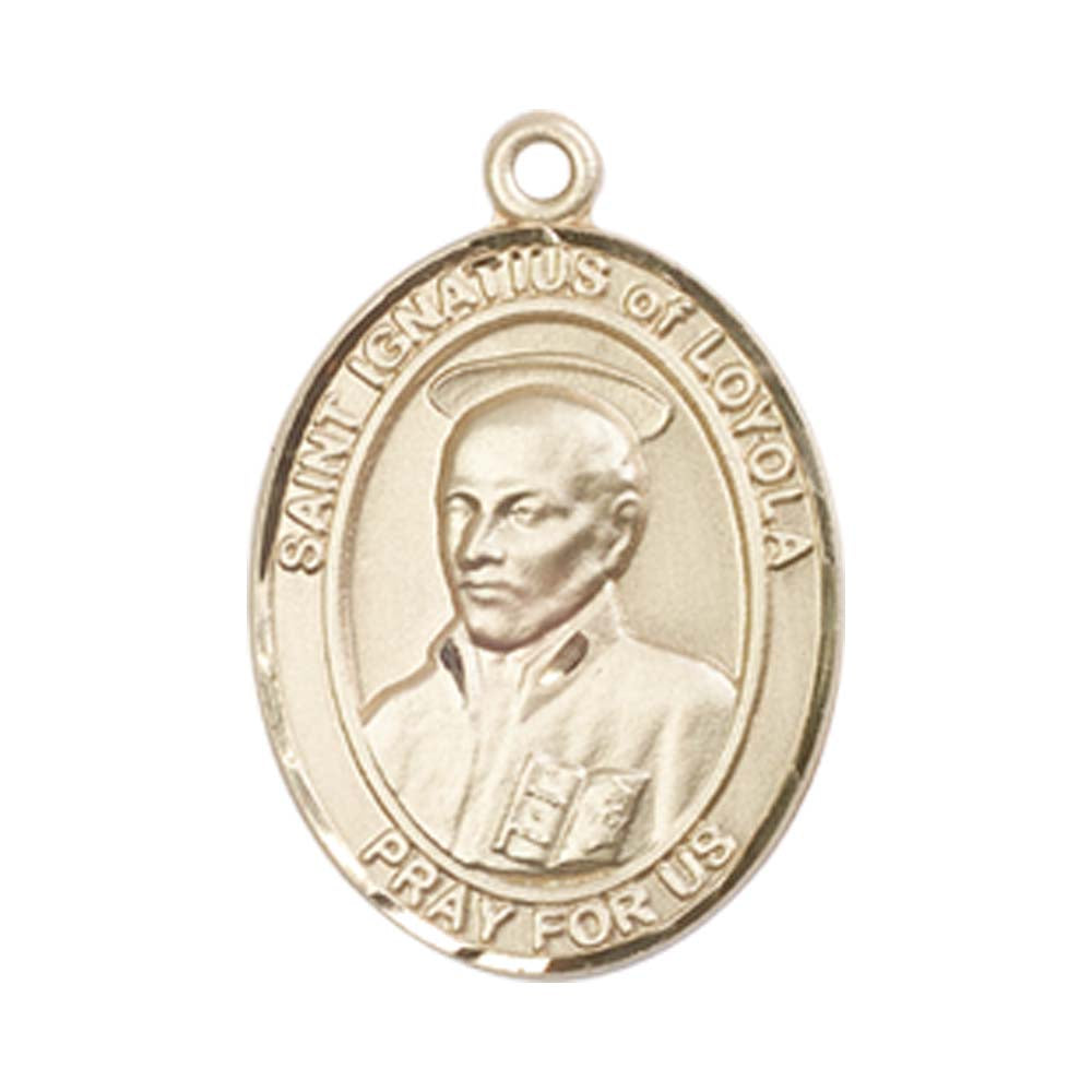 14kt Gold St. Ignatius of Loyola Medal - Medium