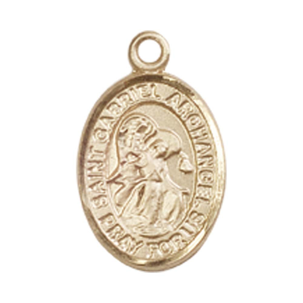 14kt Gold St. Gabriel the Archangel Medal - Small