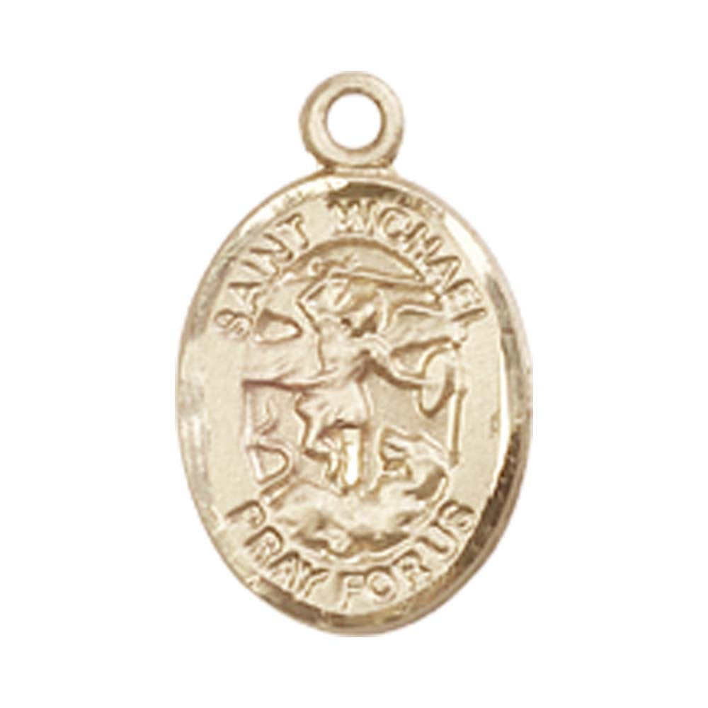 14kt Gold St. Michael the Archangel Medal