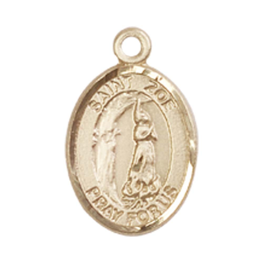 14kt Gold St. Zoe of Rome Medal - Small