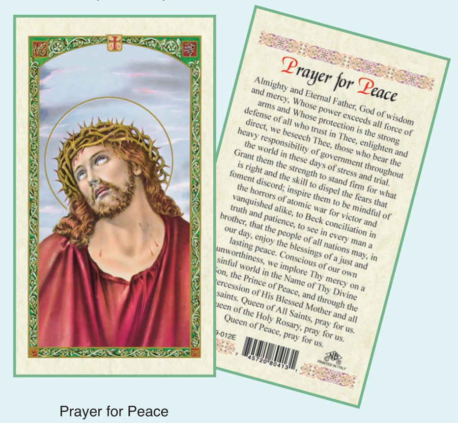 PRAYER CARD ECCE HOMO