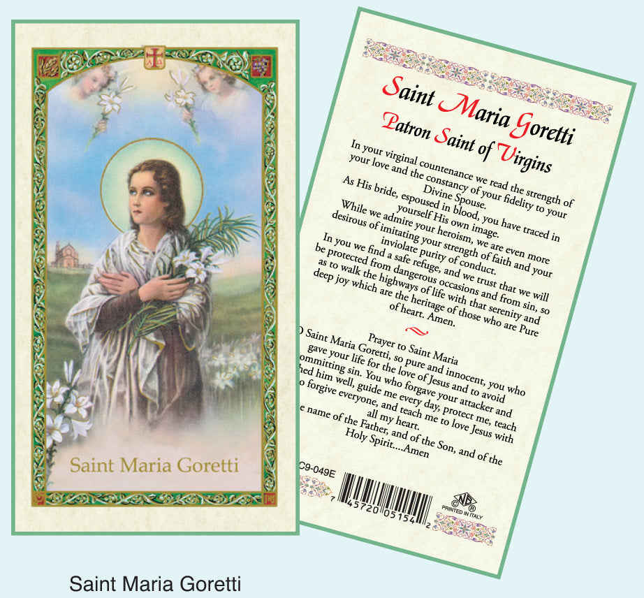 PRAYER CARD ST.MARIA GORETTI