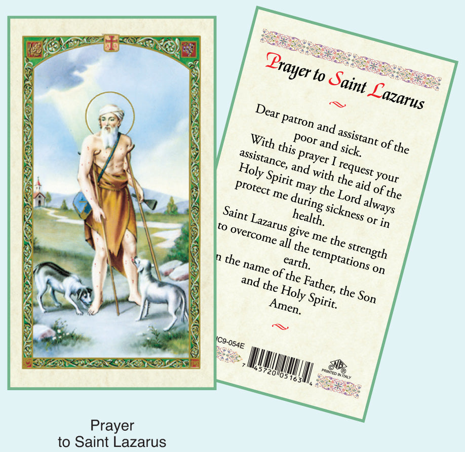 saint lazarus prayer for sick