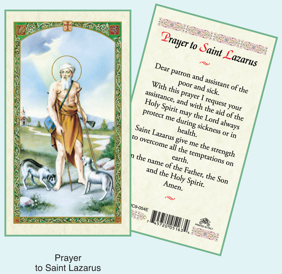 PRAYER CARD ST.LAZARUS