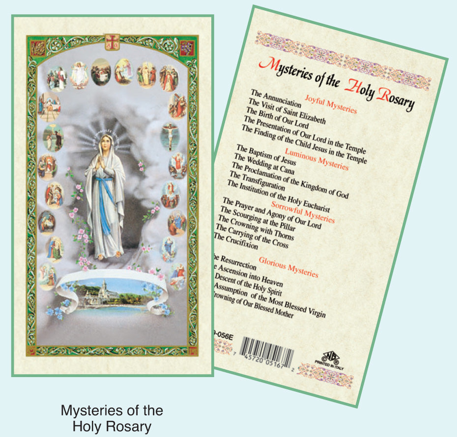 PRAYER CARD O/L LOURDES