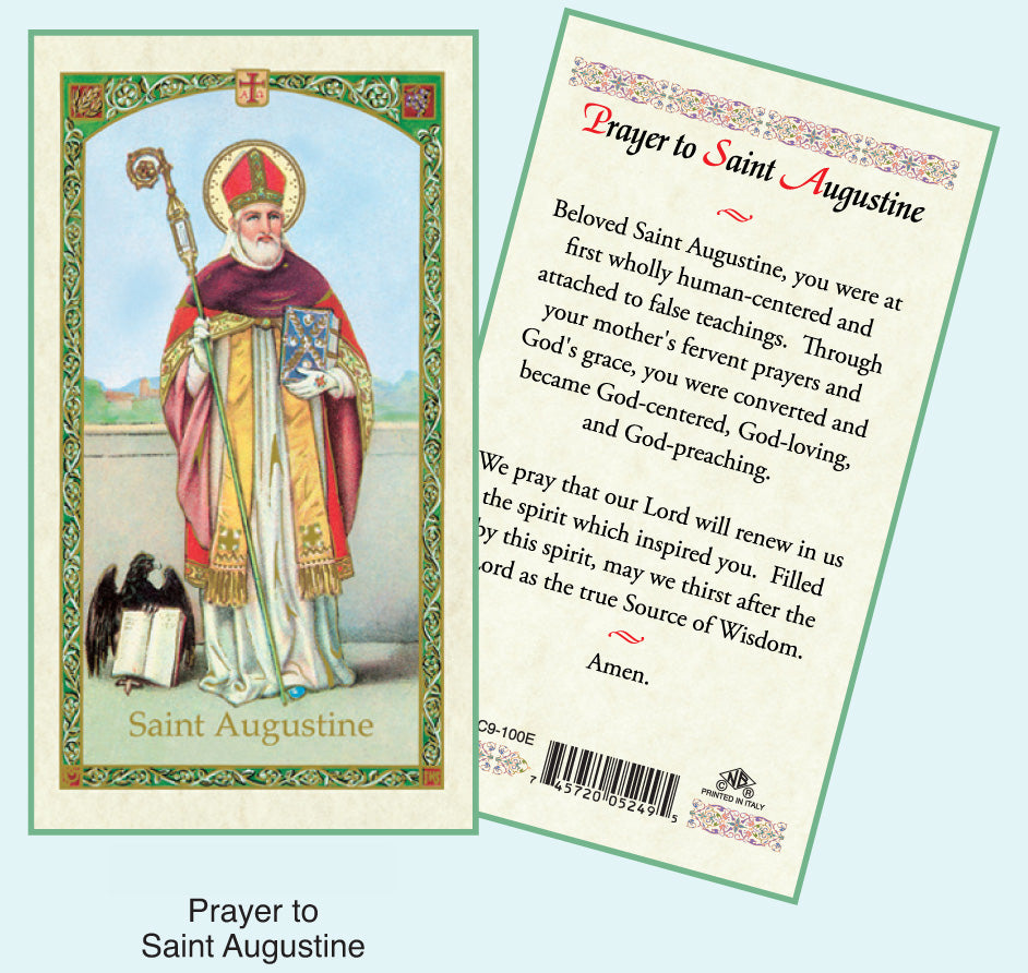 PRAYER CARD ST AUGUSTINE