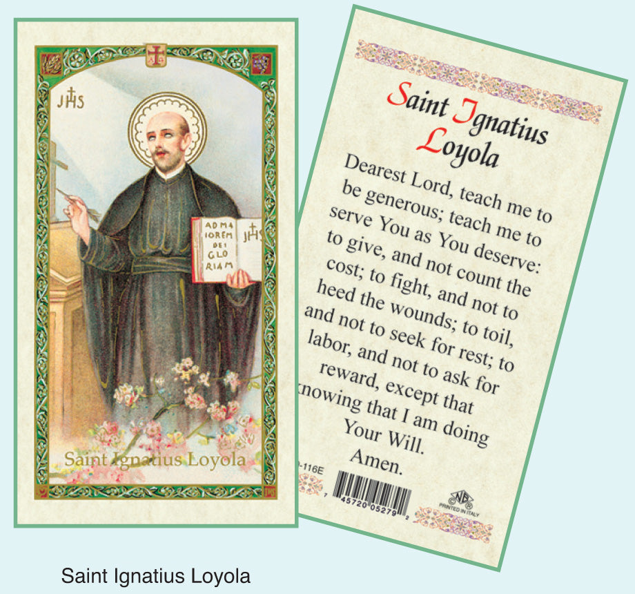 PRAYER CARD ST IGNATIUS LOYOLA