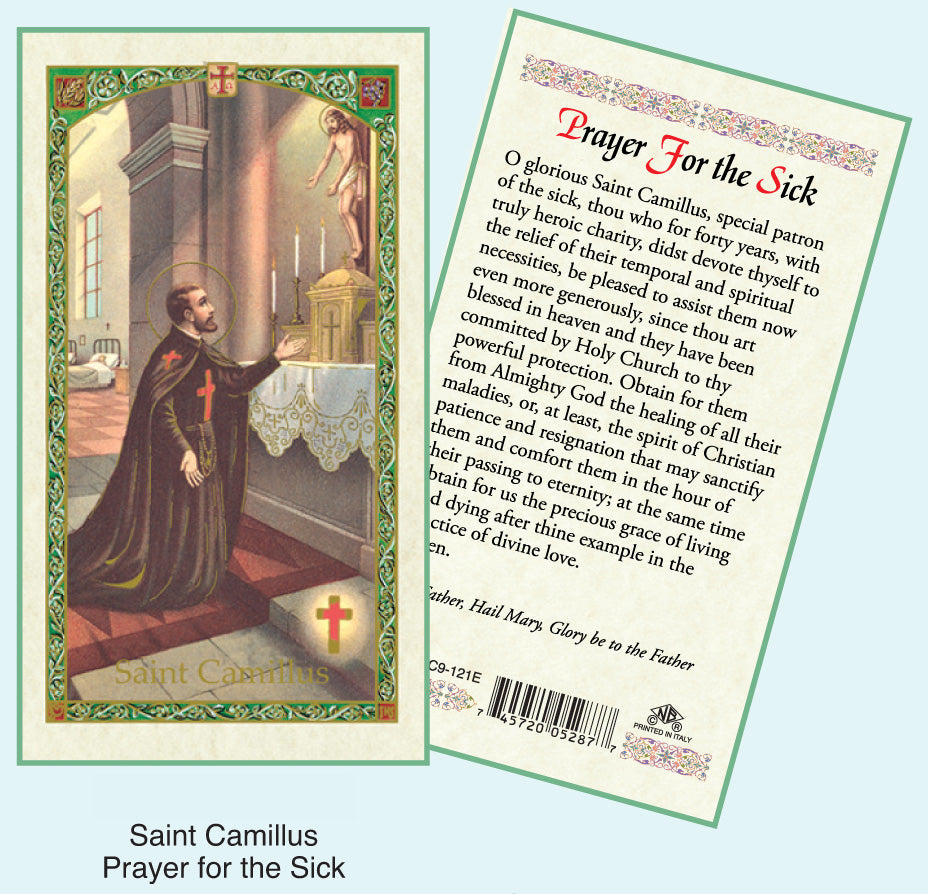 PRAYER CARD ST CAMILLUS