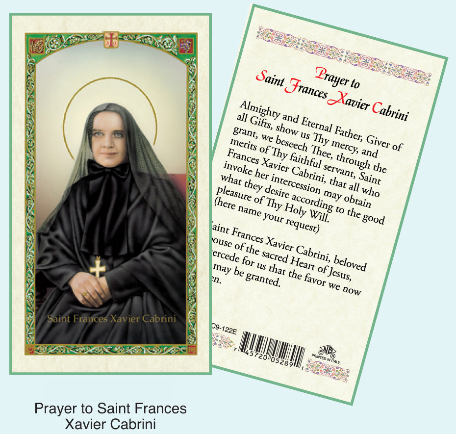 PRAYER CARD ST.FRANCES CABRINI