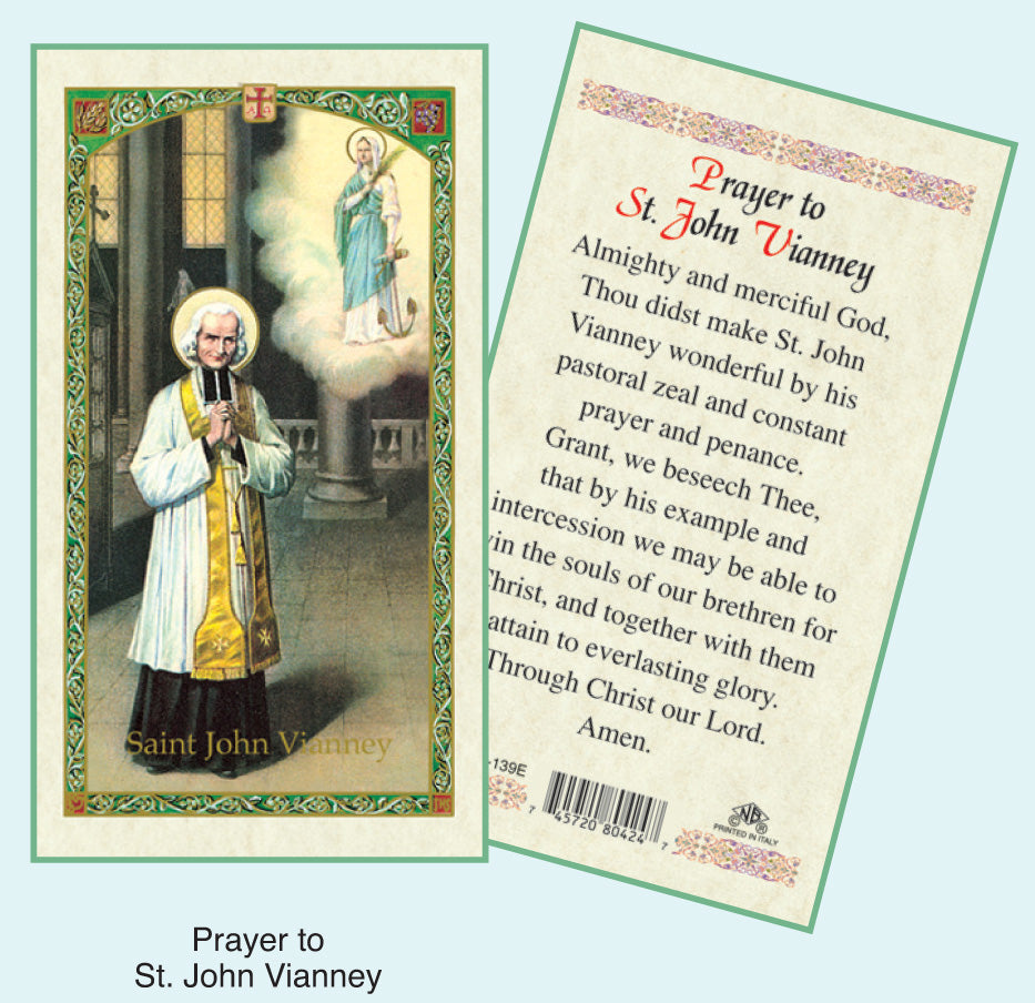 PRAYER CARD ST JOHN VIANNEY