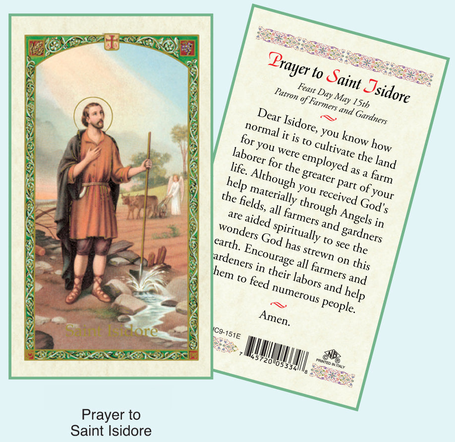 PRAYER CARD ST ISIDORE