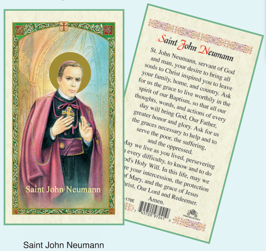 PRAYER CARD ST.JOHN NEUMANN