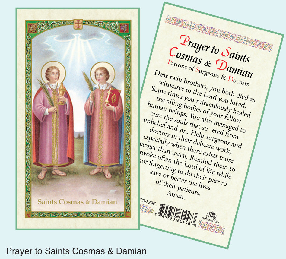 PRAYER CARD COSMAS/DAMIAN