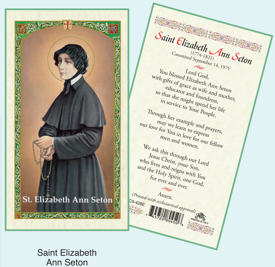 PRAYER CARD ST ELIZABETH SETON