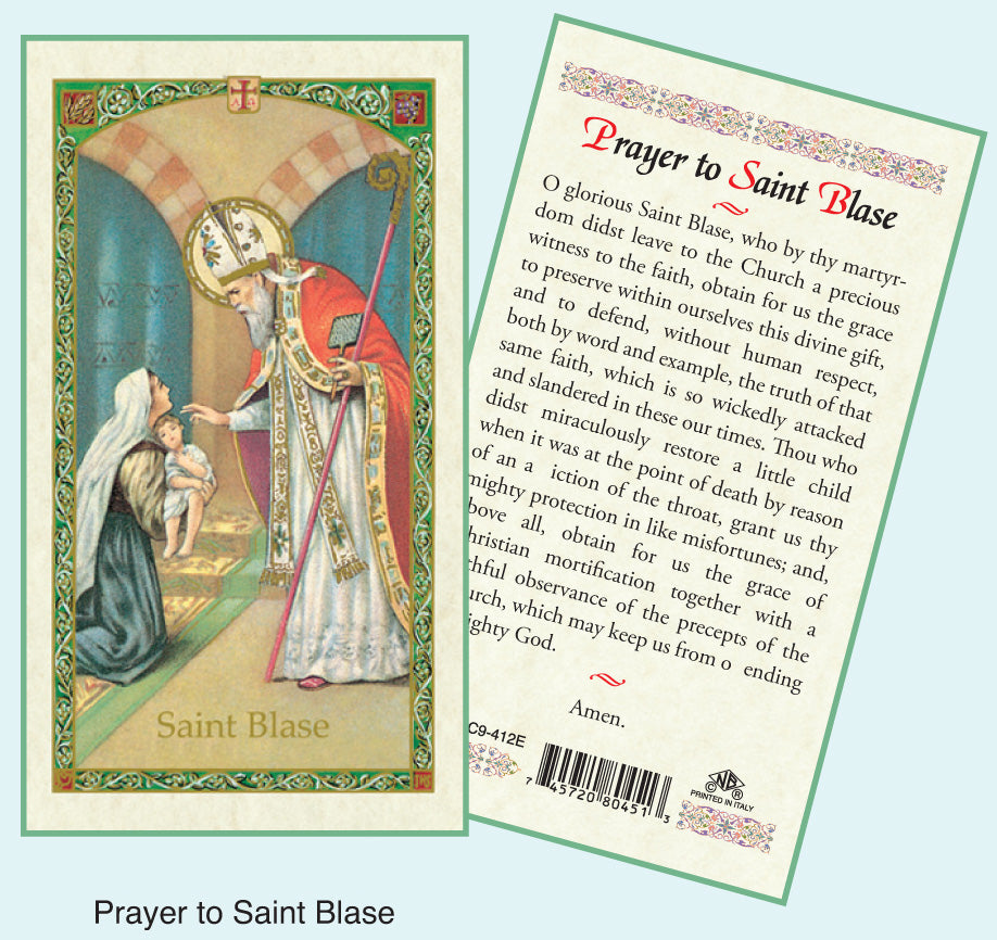 PRAYER CARD ST.BLAISE